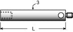 M2 - L=90mm - M2 Extension - 3mm dia stainless steel, L=90mm - CMMshop.ca