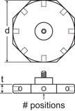 VAST - M5 hub, 5, 6, 8 or 12 position - CMMshop.ca